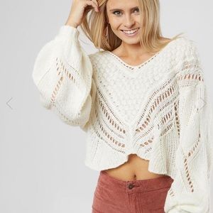 Free people snow ball sweater